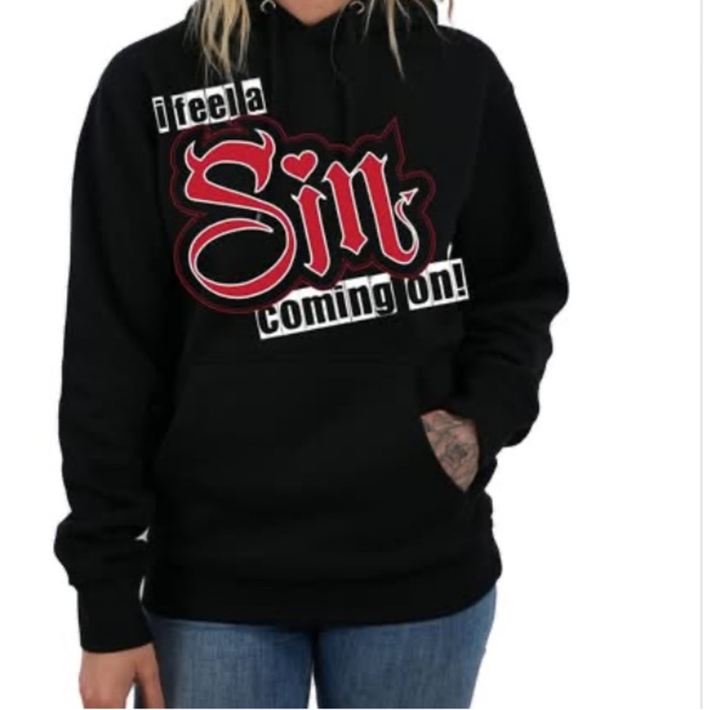 💜 Beautiful Disaster Black Graphic Hoodie-FIRM